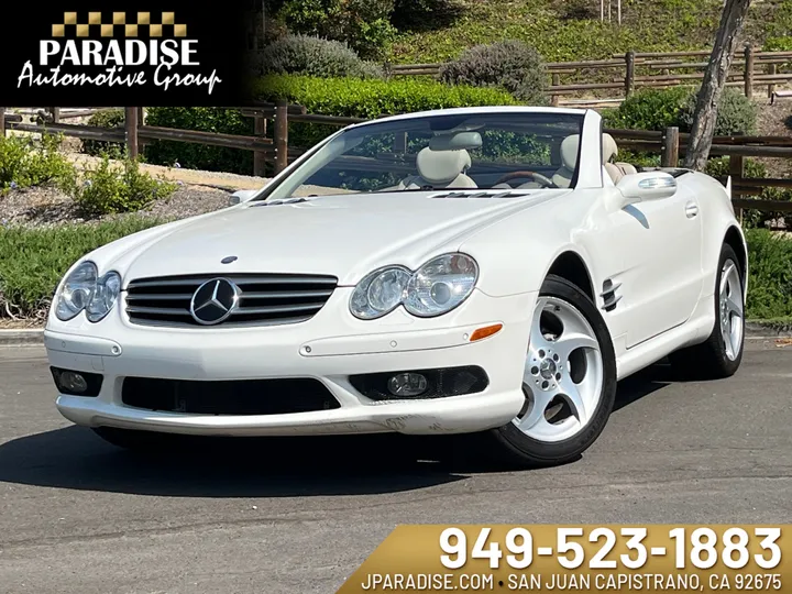 WHITE, 2004 MERCEDES-BENZ SL-CLASS Image 1