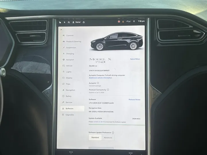 BLACK, 2018 TESLA MODEL X Image 20