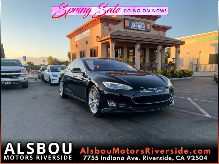 BLACK, 2014 TESLA MODEL S Image 1