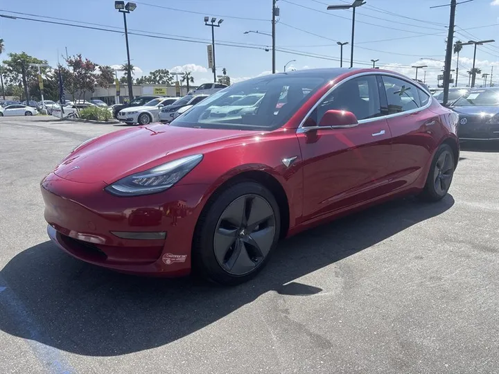 RED, 2018 TESLA MODEL 3 Image 2