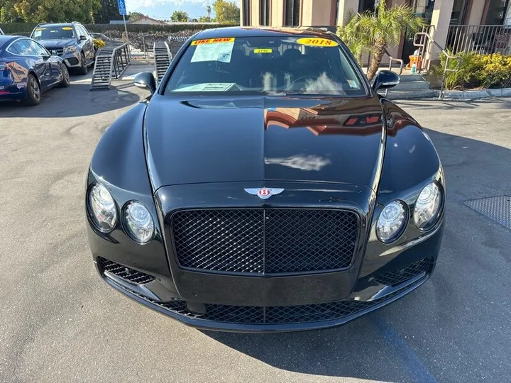 BLACK, 2018 BENTLEY FLYING SPUR Image 2