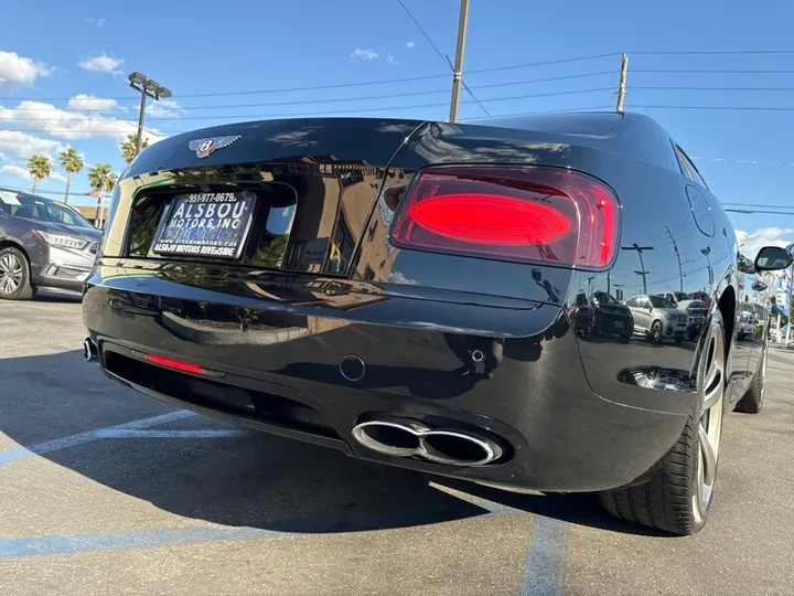 BLACK, 2018 BENTLEY FLYING SPUR Image 13