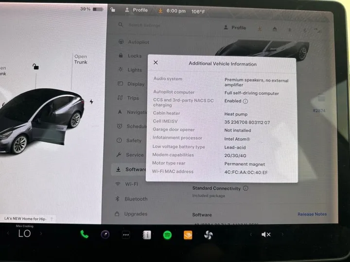 GRAY, 2021 TESLA MODEL 3 Image 23