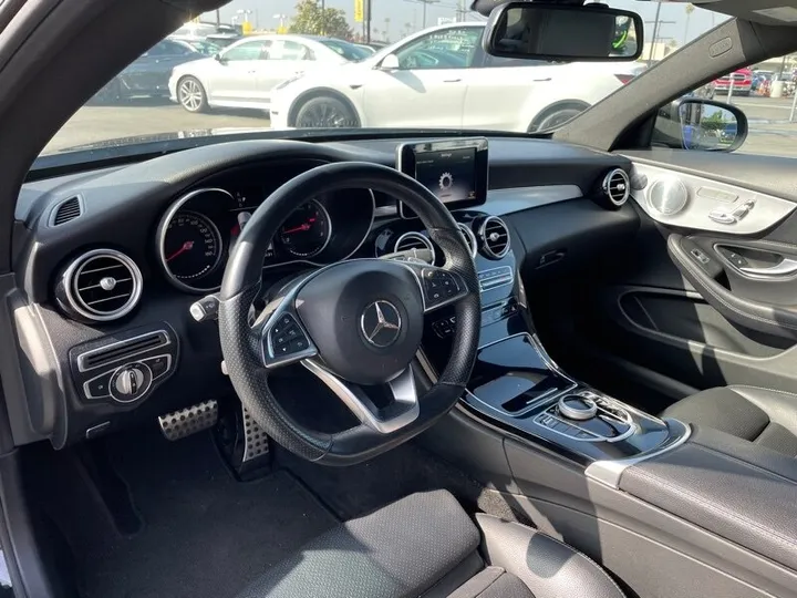 BLACK, 2018 MERCEDES-BENZ C-CLASS Image 14