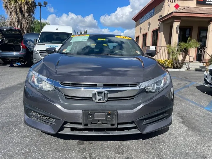 GRAY, 2018 HONDA CIVIC Image 2