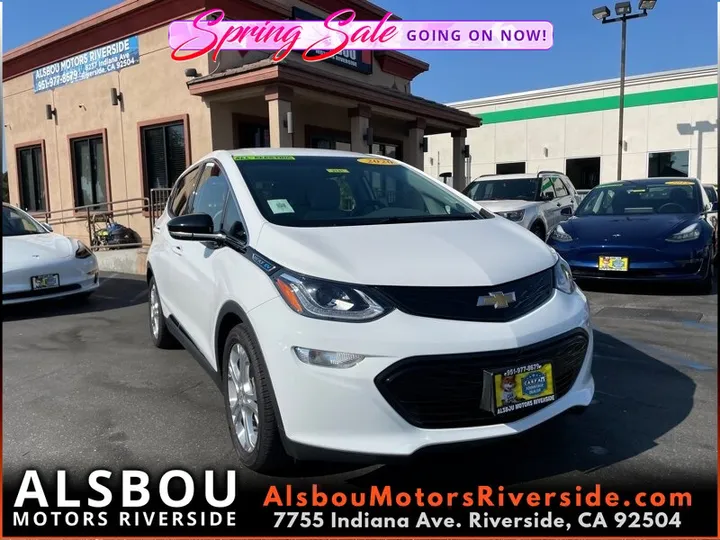 WHITE, 2020 CHEVROLET BOLT EV Image 1