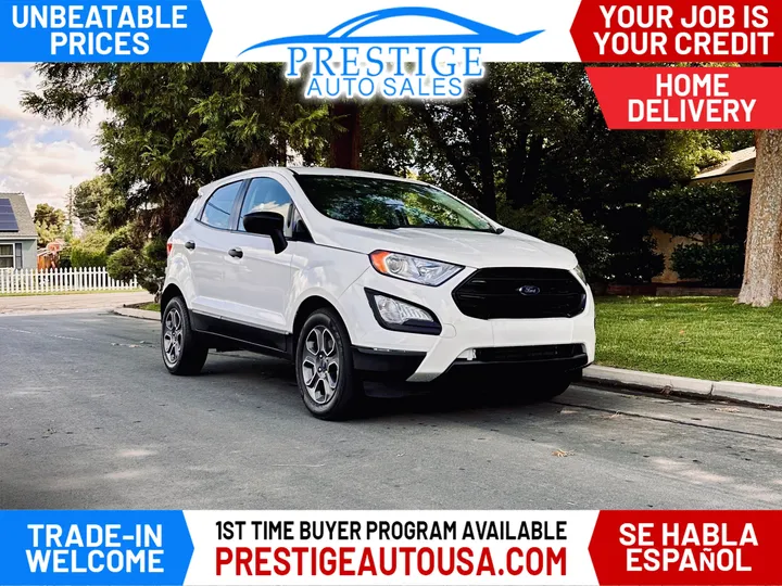 WHITE, 2019 FORD ECOSPORT Image 1