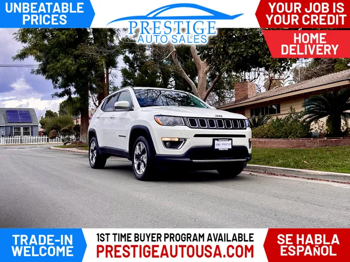 WHITE, 2020 JEEP COMPASS Image 1