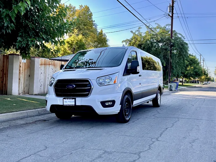 WHITE, 2020 FORD TRANSIT 350 PASSENGER VAN Image 2