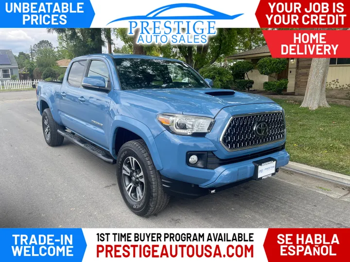 BEIGE, 2019 TOYOTA TACOMA DOUBLE CAB Image 1