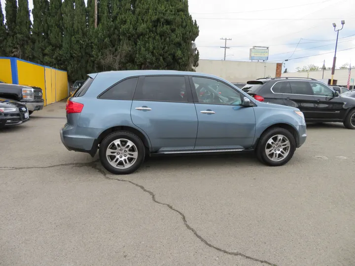 LIGHT BLUE METALIC, 2007 ACURA MDX Image 4