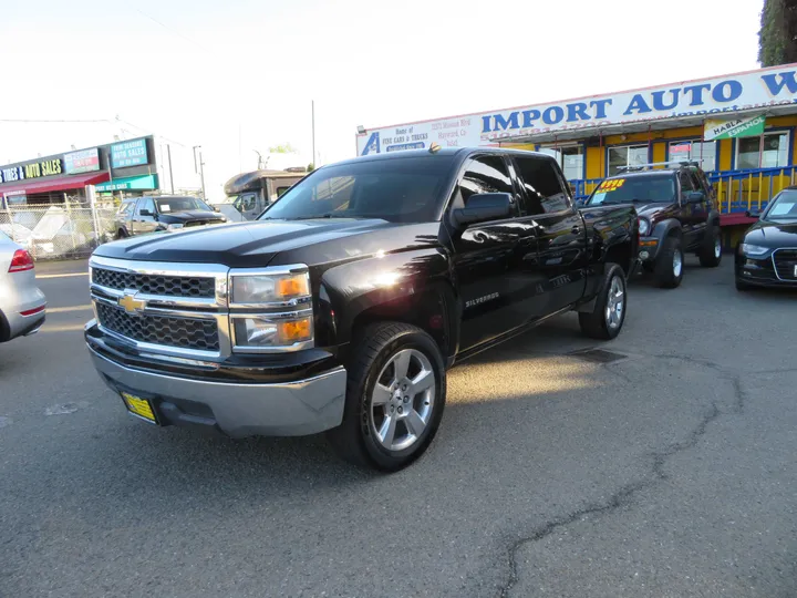 BLACK, 2014 CHEVROLET SILVERADO 1500 CREW CAB Image 3