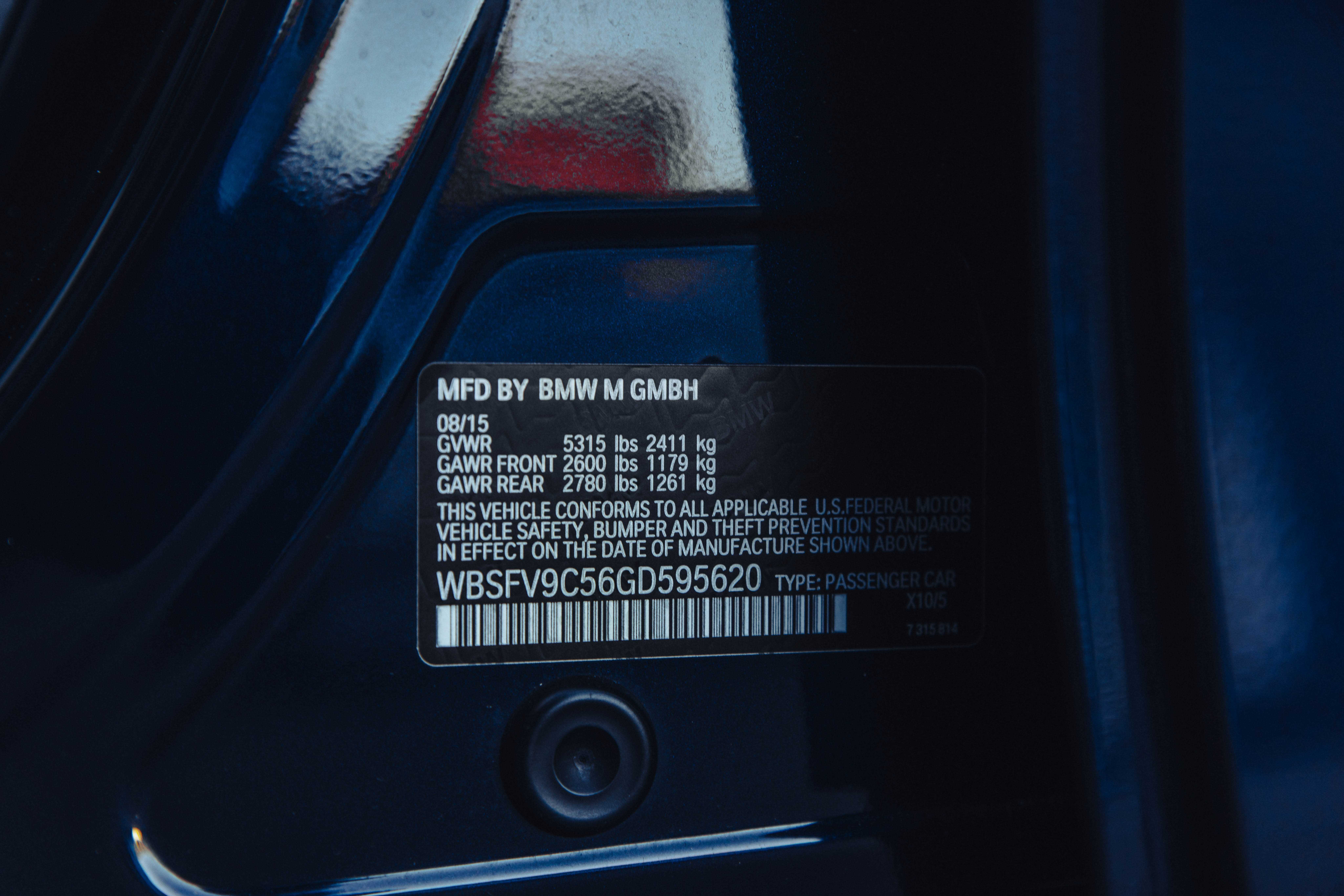 2016 BMW M5 Image 112