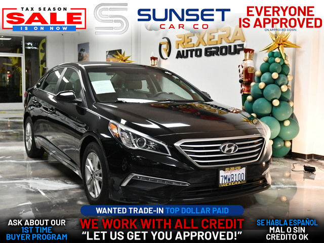 BLACK, 2015 HYUNDAI SONATA Image 1