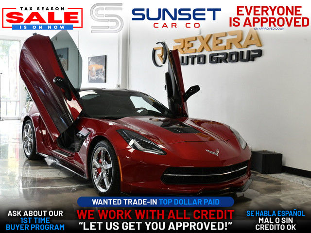 BURGUNDY, 2014 CHEVROLET CORVETTE STINGRAY Image 