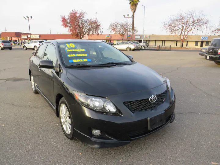 BLACK, 2010 TOYOTA COROLLA Image 1