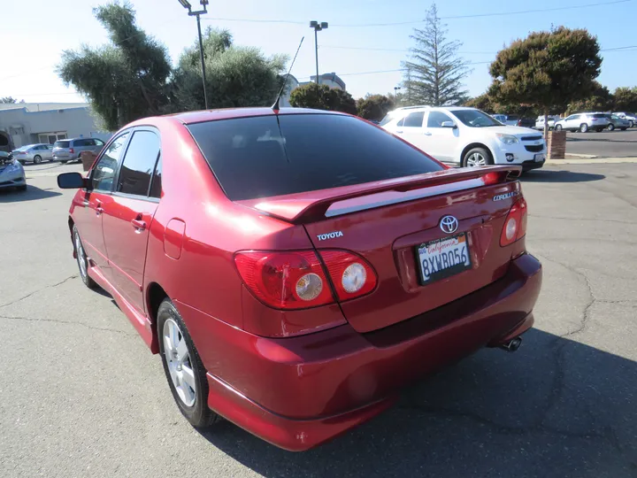 RED, 2007 TOYOTA COROLLA Image 3