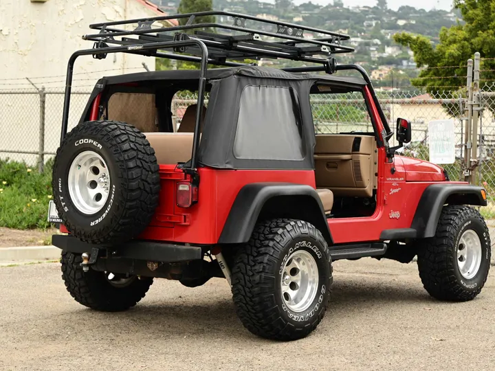RED, 2000 JEEP WRANGLER Image 6