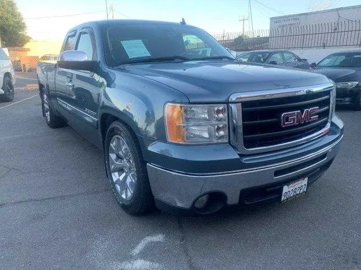 BLUE, 2011 GMC SIERRA EXT CAB Image 3