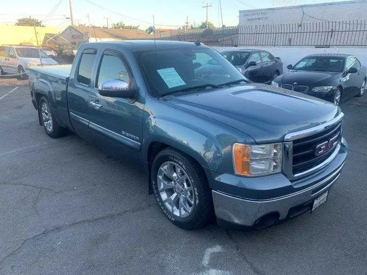 BLUE, 2011 GMC SIERRA EXT CAB Image 4