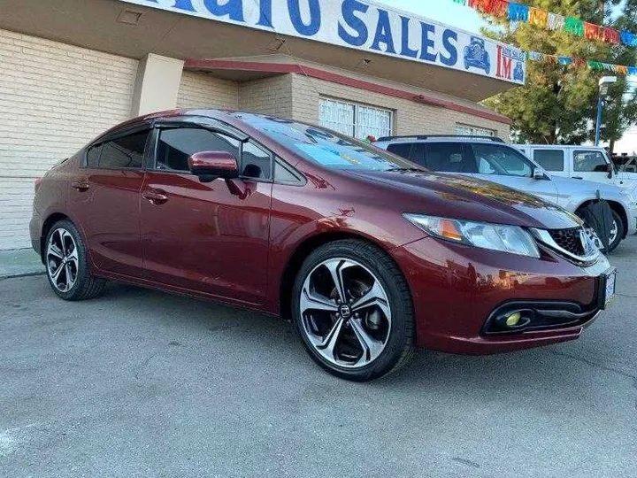 RED, 2015 HONDA CIVIC Image 6