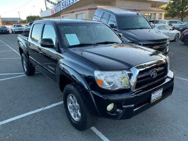 BLACK, 2005 TOYOTA TACOMA DOUBLE CAB Image 