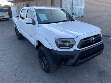 WHITE, 2014 TOYOTA TACOMA DOUBLE CAB Image 