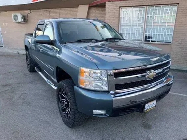 BLUE, 2008 CHEVROLET SILVERADO 1500 CREW CAB Image 