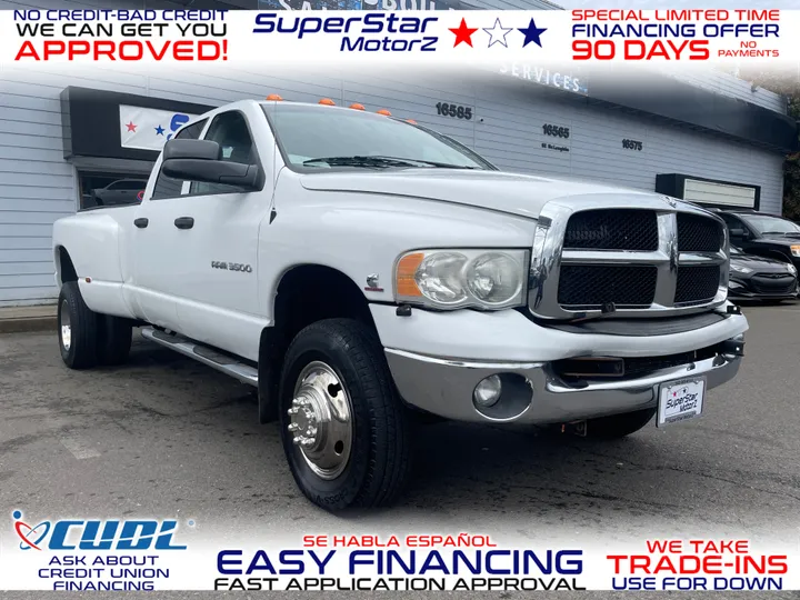 WHITE, 2005 DODGE RAM 3500 DUALLY 5.9 DIESEL MANUAL Image 1