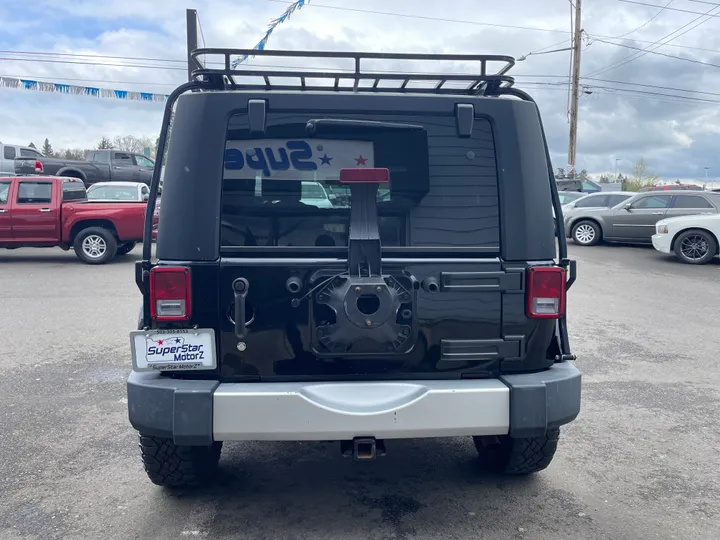 BLACK, 2008 JEEP WRANGLER Image 6