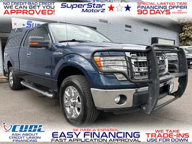 BLUE, 2013 FORD F150 SUPER CAB Image 