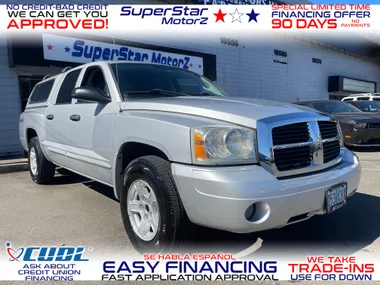 SILVER, 2005 DODGE DAKOTA QUAD CAB Image 