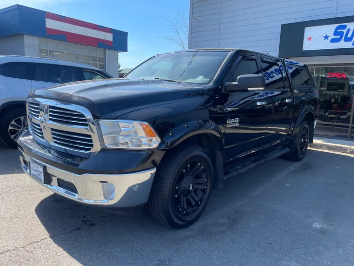 BLACK, 2013 RAM 1500 CREW CAB Image 3