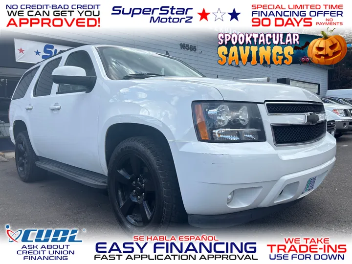 WHITE, 2013 CHEVROLET TAHOE Image 1
