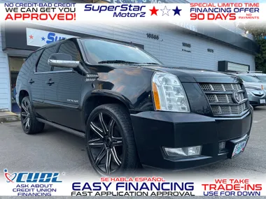 BLACK, 2012 CADILLAC ESCALADE Image 2