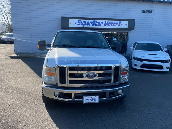 WHITE, 2008 FORD F350 DIESEL Image 2