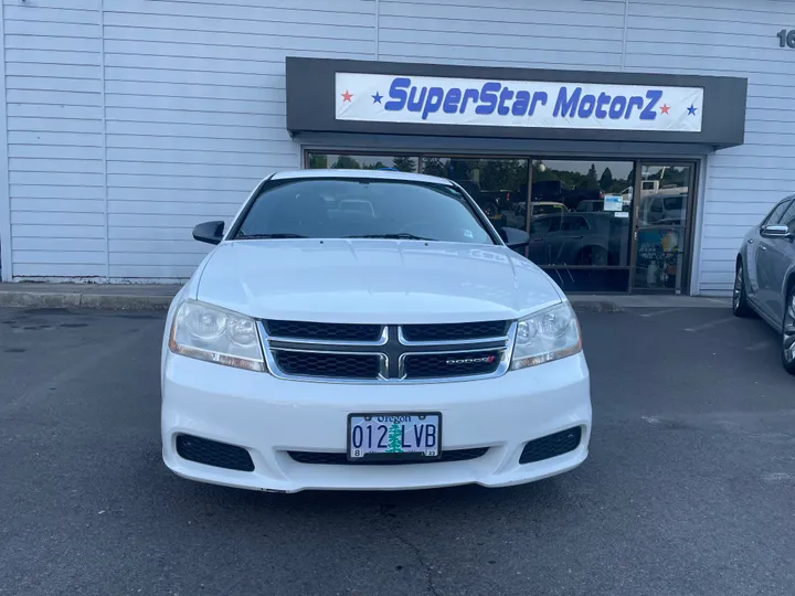 WHITE, 2013 DODGE AVENGER Image 2