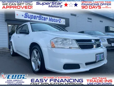 WHITE, 2013 DODGE AVENGER Image 2