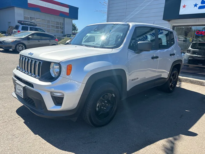 SILVER, 2021 JEEP RENEGADE Image 3