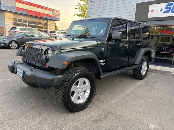 BLACK, 2012 JEEP WRANGLER Image 3