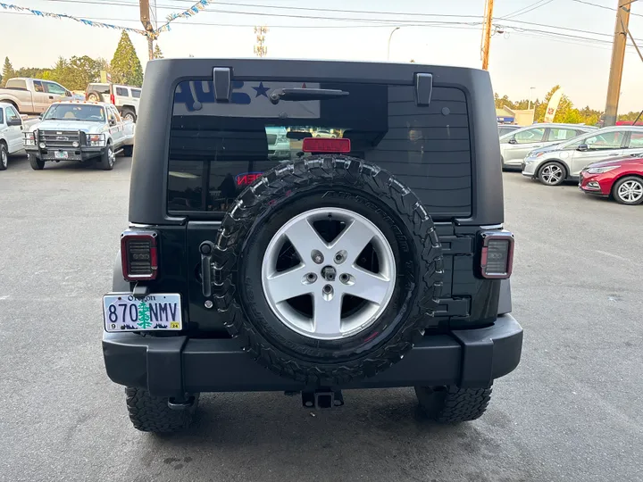 BLACK, 2012 JEEP WRANGLER Image 6