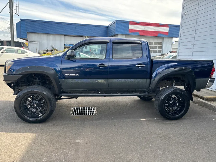 BLUE, 2007 TOYOTA TACOMA DOUBLE CAB Image 4