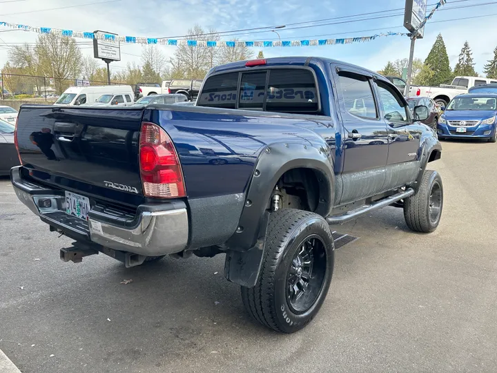 BLUE, 2007 TOYOTA TACOMA DOUBLE CAB Image 7