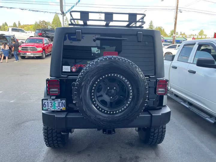 BLACK, 2011 JEEP WRANGLER Image 6