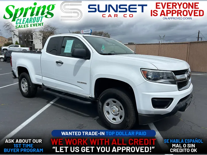 WHITE, 2016 CHEVROLET COLORADO EXTENDED CAB Image 1