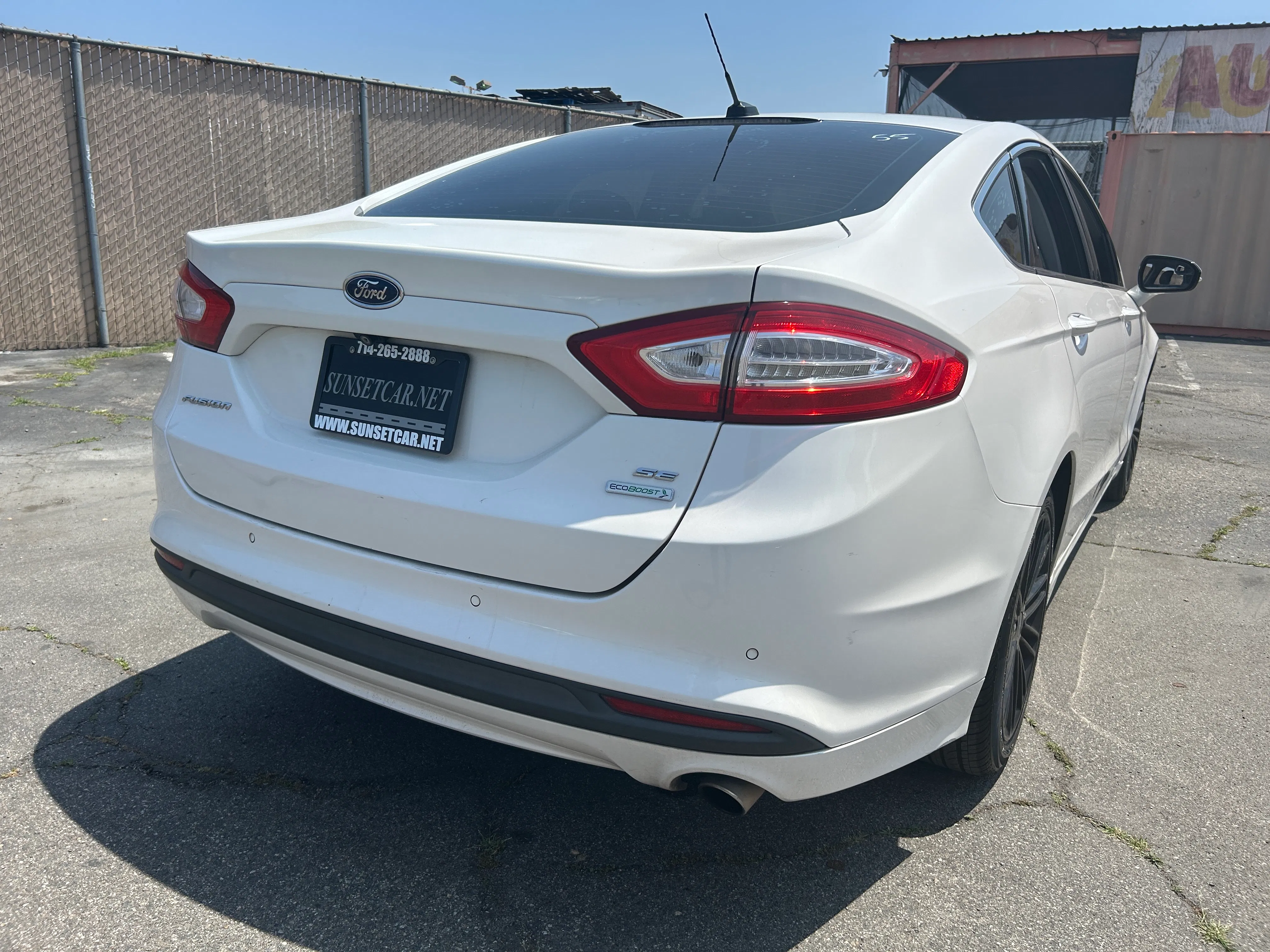 WHITE, 2014 FORD FUSION Image 5