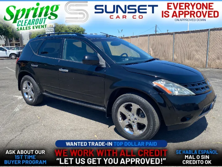 BLACK, 2003 NISSAN MURANO Image 1