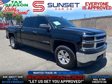 BLACK, 2014 CHEVROLET SILVERADO 1500 CREW CAB Image 2