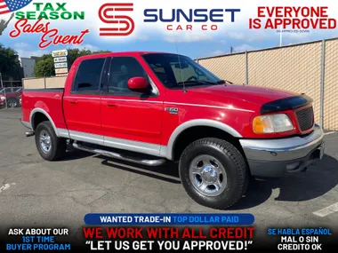 RED, 2001 FORD F150 SUPERCREW CAB Image 4