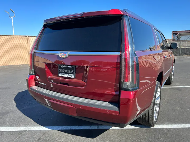 BURGUNDY, 2017 CADILLAC ESCALADE ESV Image 5